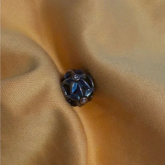 RARE & Authentic retired Pandora Stella Star Oxidized Charm - Picture 5 of 7